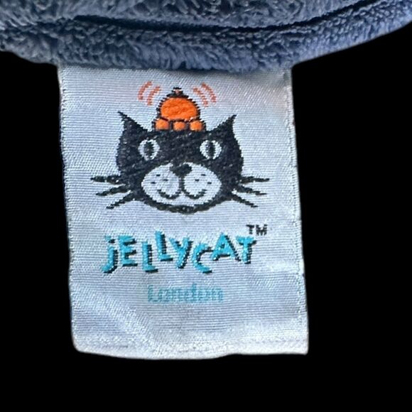 Jellycat Blue Cordy Roy Elephant 14” Plush Corduroy Stuffed Animal - Picture 7 of 8